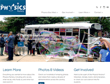 Tablet Screenshot of physicsfactory.org